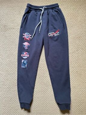 Wobble Factory GRiZ Space Camp 2021 Joggers Sweatpants Rave EDM Patch Pants Sz S